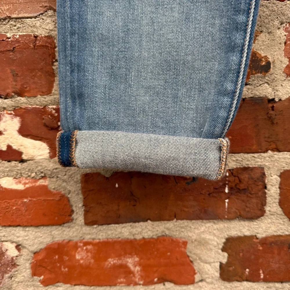 Frame Le Garçon Boyfriend‎ Jeans Silva Wash Sz 26 Mid Rise